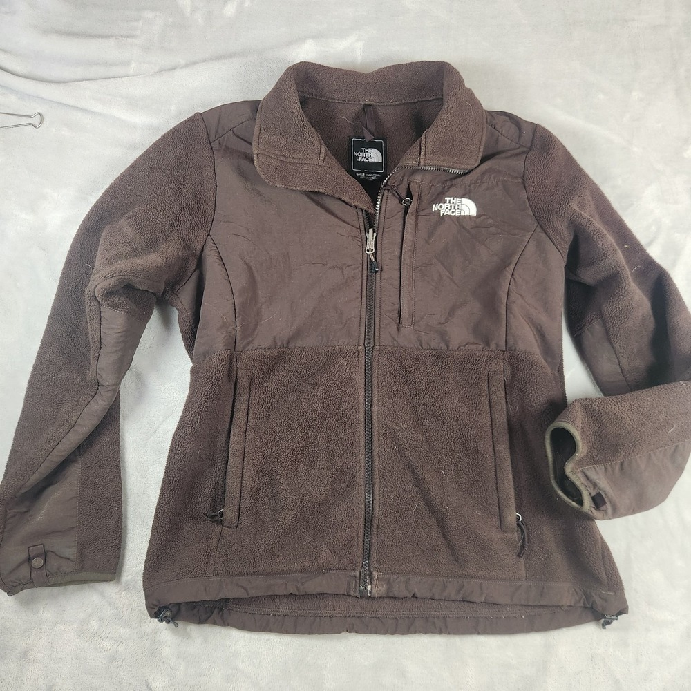 The‎ North Face Women Brown Fleece Polartec Denali Zip Up Jacket Medium Gorpcore